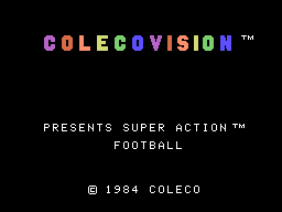 Super-Action Football screenshot 3 for Colecovision